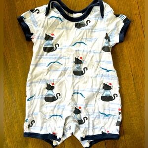 Sailor Cat Baby Romper 🐈‍⬛